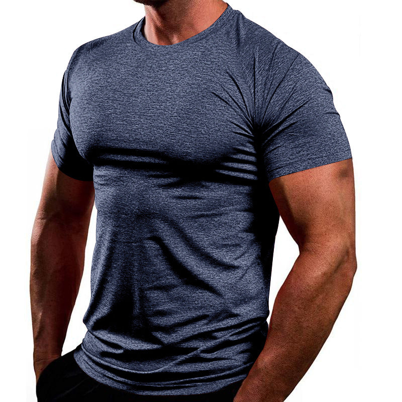 Herren Sportliches Basic T-Shirt aus atmungsaktiver Baumwolle Stilzeits