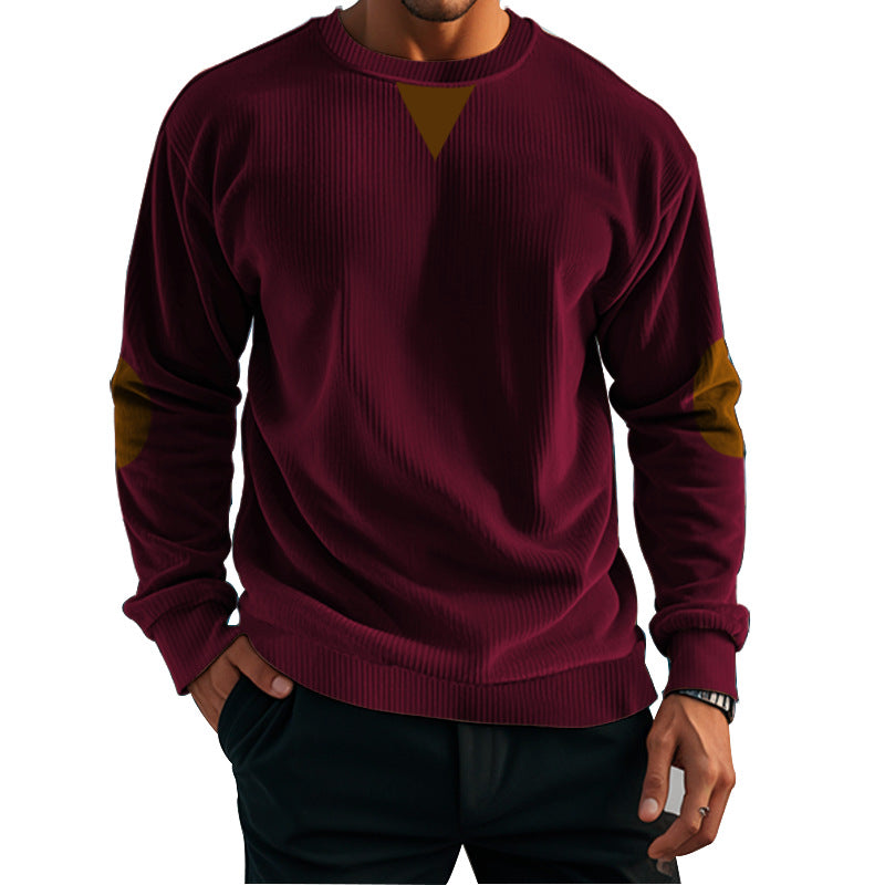 Herren komfortabler Fleece-Pullover mit Struktur Stilzeits