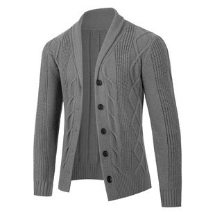 Herren Strickjacke mit modernen Kabelmustern und bequemen Passform Stilzeits