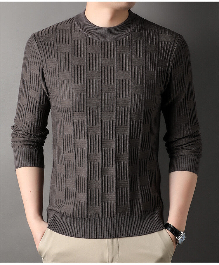 Herren Feinstrickpullover mit modernem Strukturdesign Stilzeits