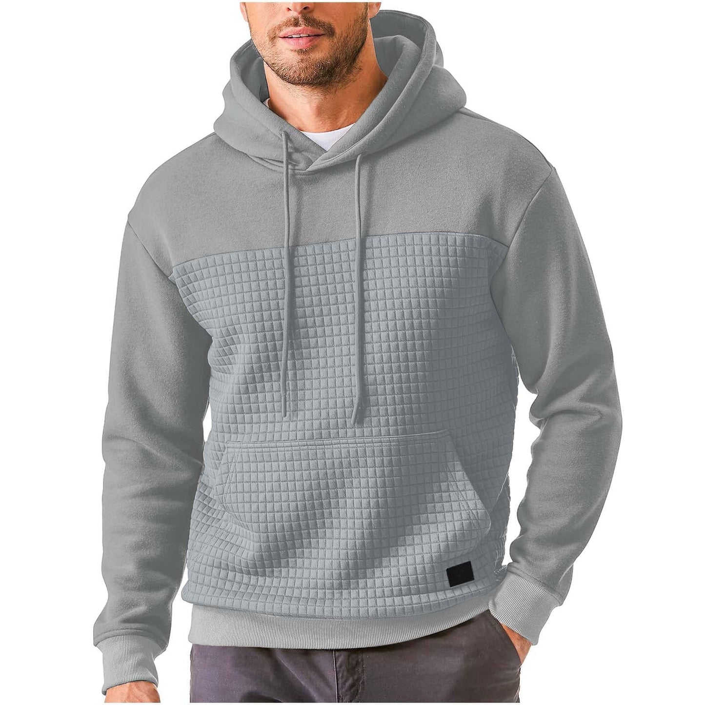 Herren Kapuzenpullover mit strukturiertem Obermaterial Stilzeits