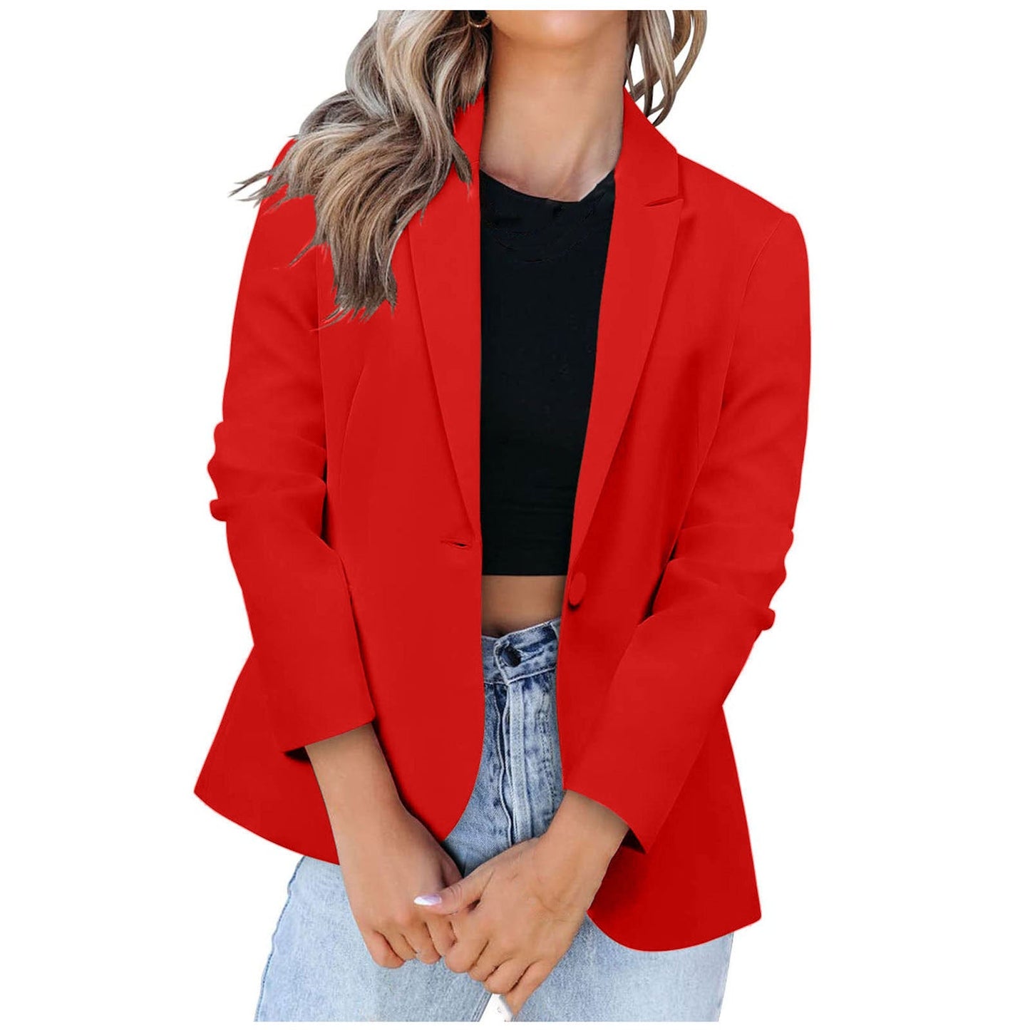 Damen Eleganter Blazer mit modernem Schnitt und praktischen Taschen Stilzeits