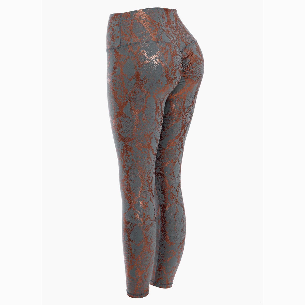Damen Sportleggings im Schlangenprint mit hohem Bund Stilzeits