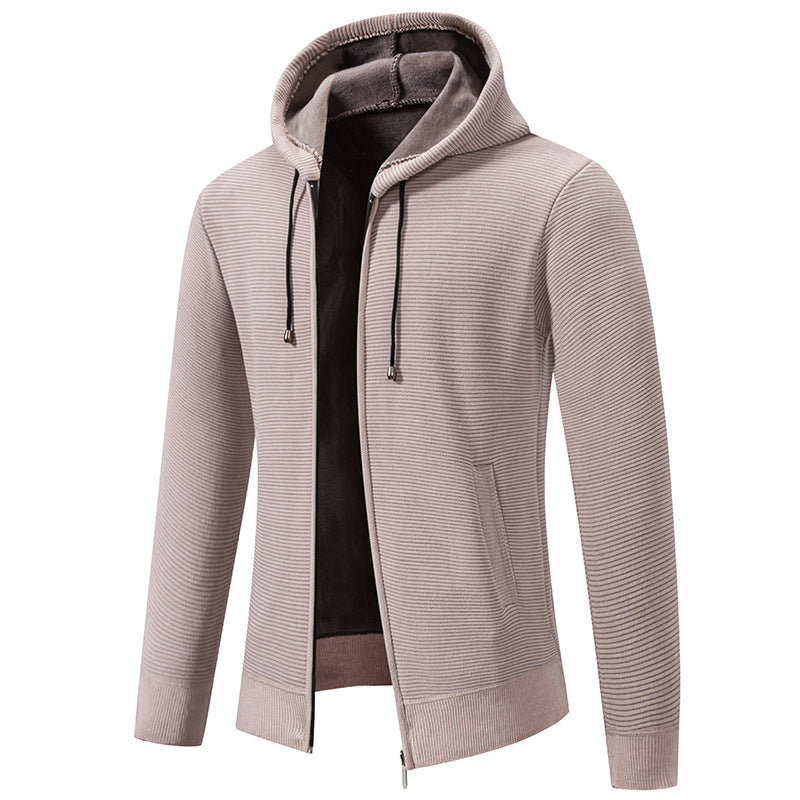 Herren Kapuzenjacke mit modernem Strukturdesign und isolierender Futterlage Stilzeits
