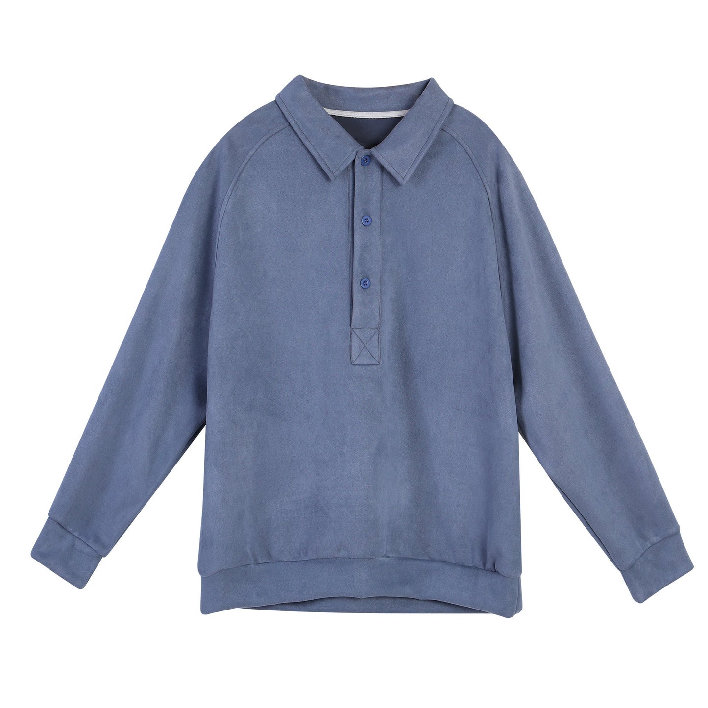 Damen Sportliches Langarm-Polooberteil mit lässigem Kragen und Knopfdetails Stilzeits