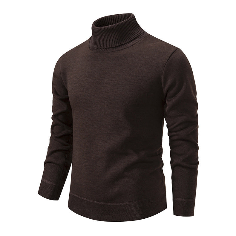 Herren Rollkragenpullover aus weichem Strick mit strukturiertem Design Stilzeits