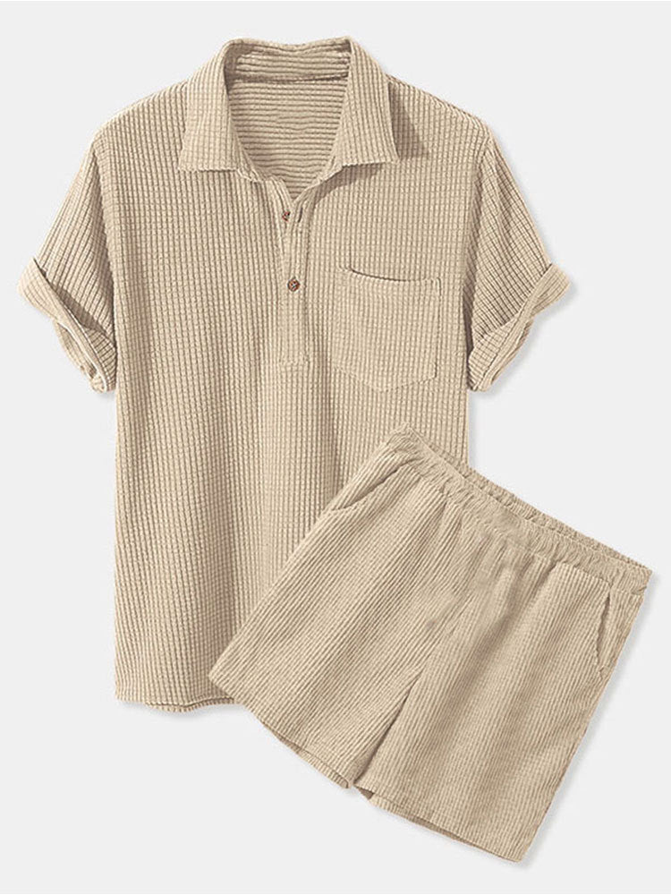 Damen Sonnen-Pyjama Set mit kurzem Shirt und Hose Stilzeits