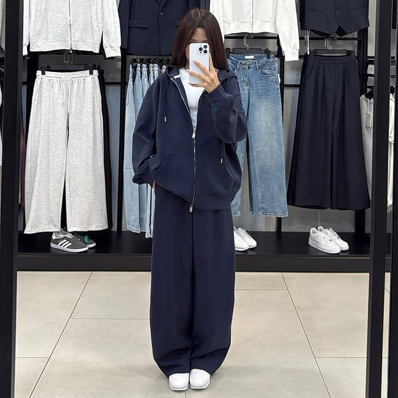 Damen bequemer und stylischer Kapuzenset Stilzeits