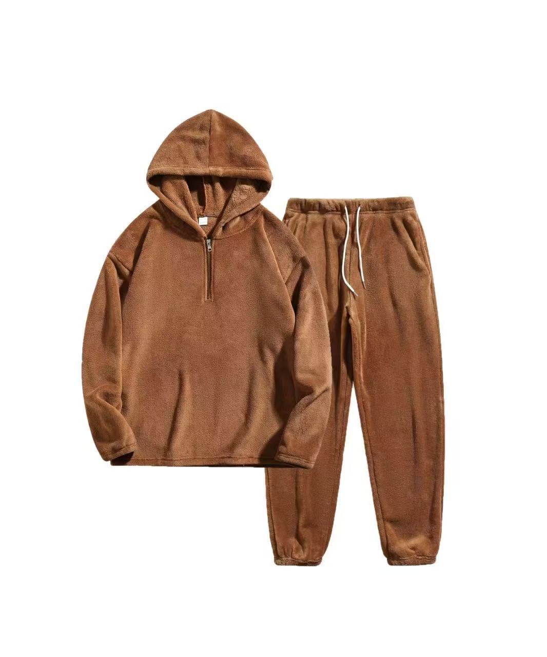 Damen Fleece Schlafanzug Stilzeits