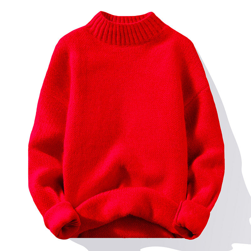 Damen Hochwertiger Rippstrickpullover mit hohem Kragen und lässigem Schnitt Stilzeits