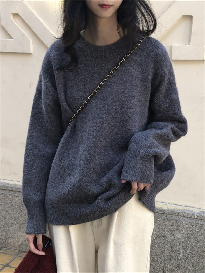 Damen Oversized Strickpullover mit weichem Material und lässigem Schnitt Stilzeits