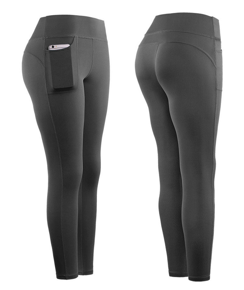 Damen Hochleistungs-Leggings mit praktischen Seitentaschen Stilzeits