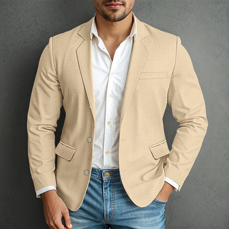 Herren eleganter Blazer mit strukturiertem Design und praktischen Taschen Stilzeits