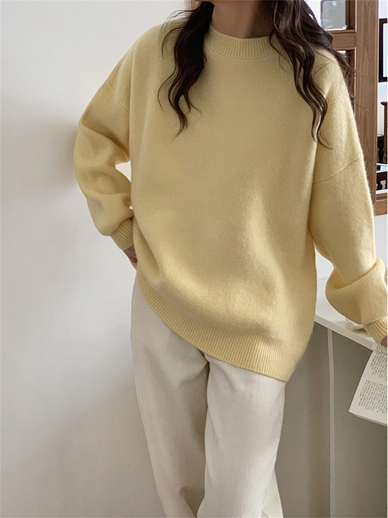 Damen Oversized Strickpullover mit weichem Material und lässigem Schnitt Stilzeits