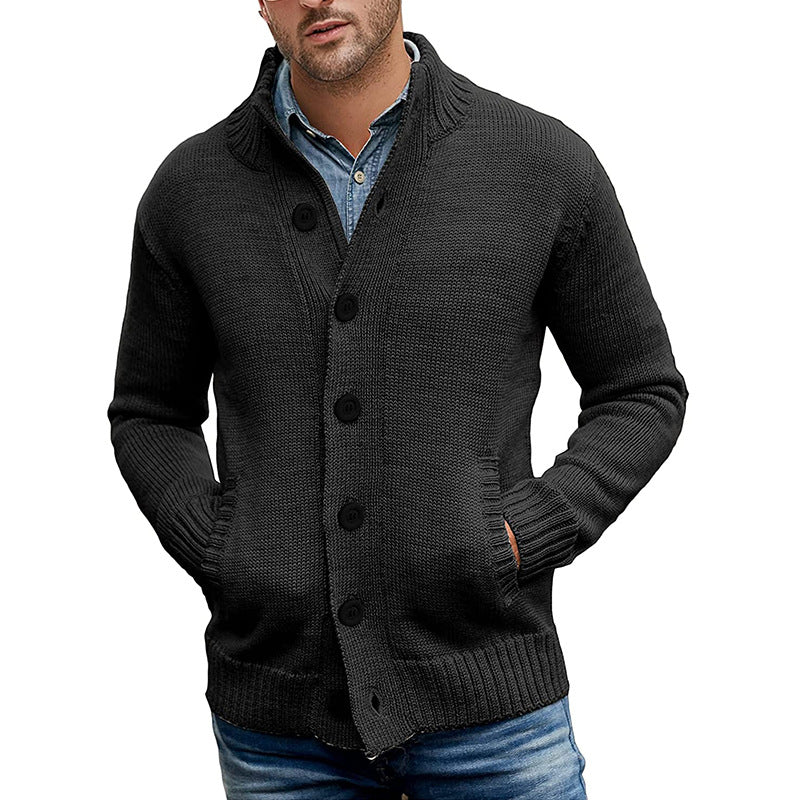 Herren Strickjacke mit modernem Design und praktischen Taschen Stilzeits