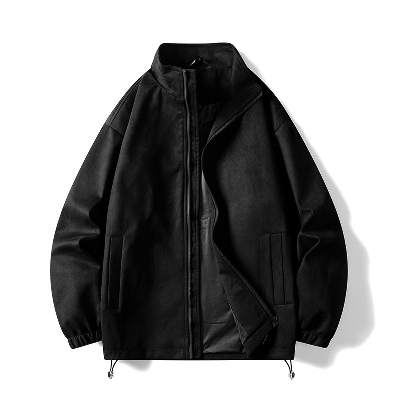 Herren Fleecejacke mit elastischen Bündchen und praktischen Taschen Stilzeits