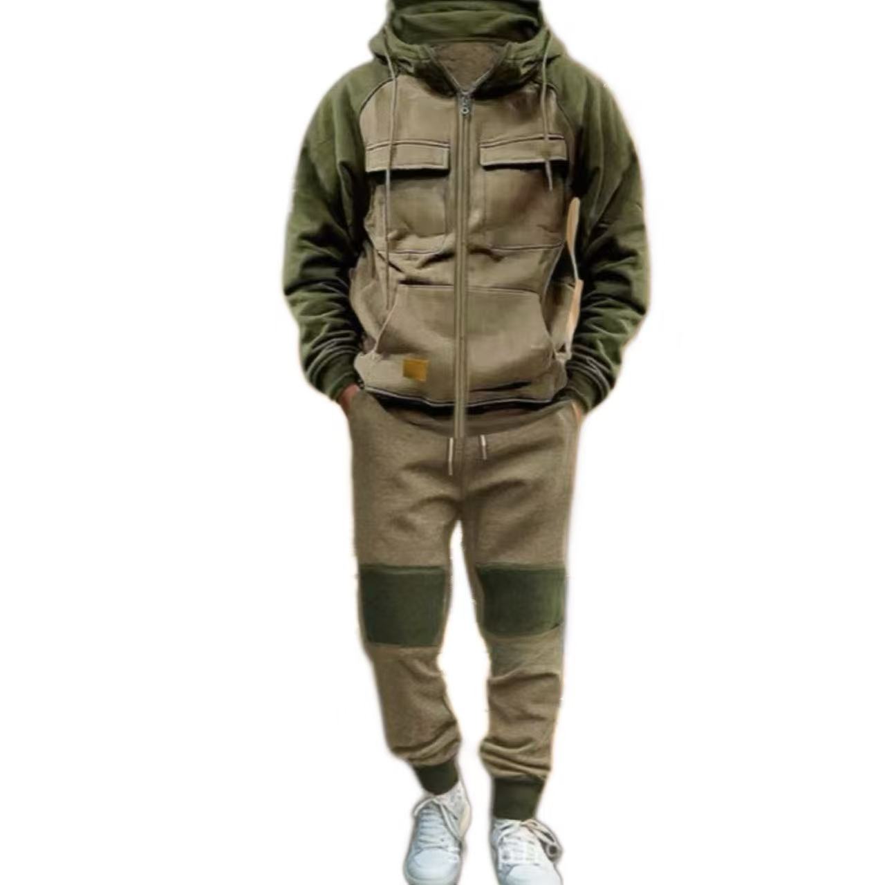 Herren funktionaler Freizeitanzug mit praktischen Taschen Stilzeits