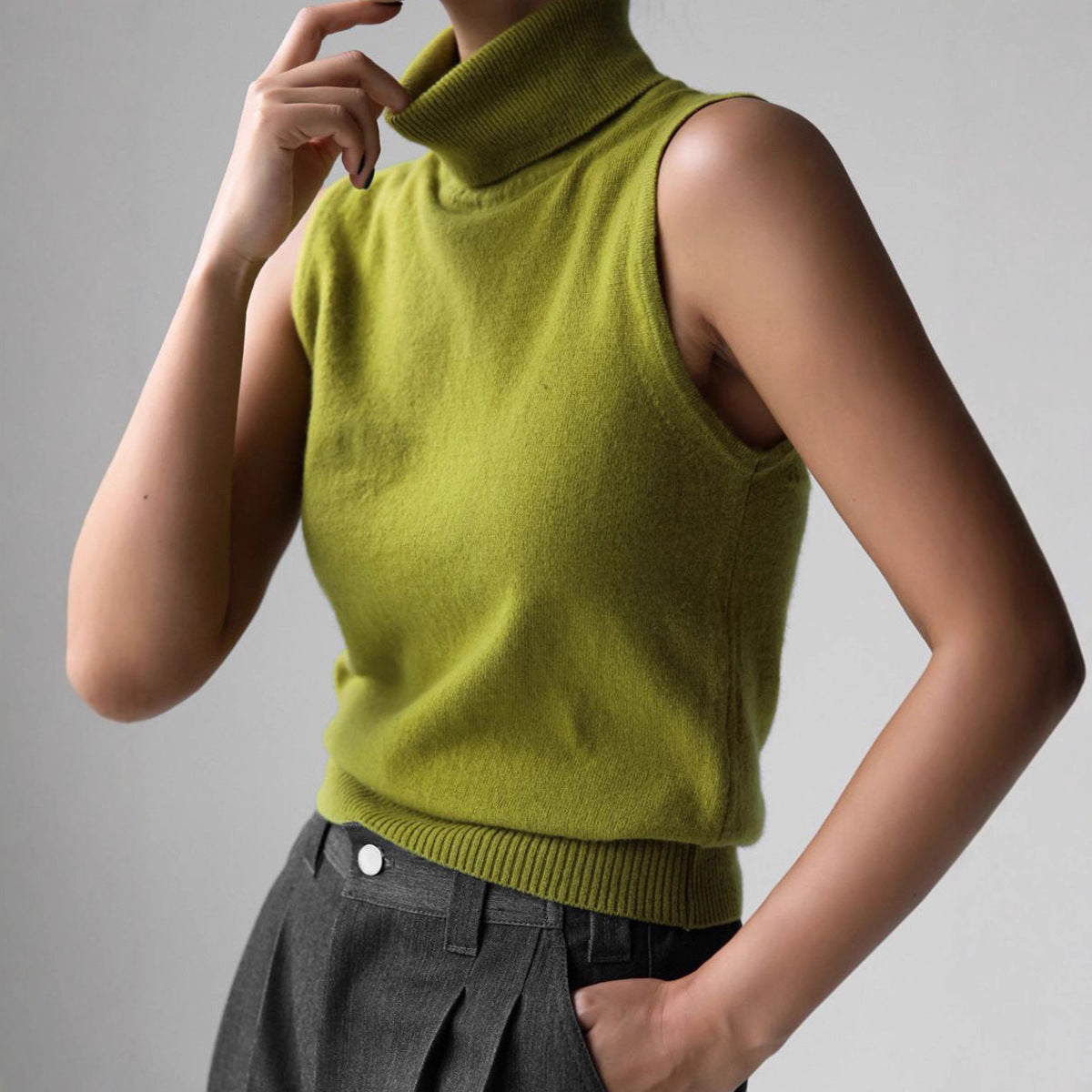 Damen Rollkragenpullover Stilzeits