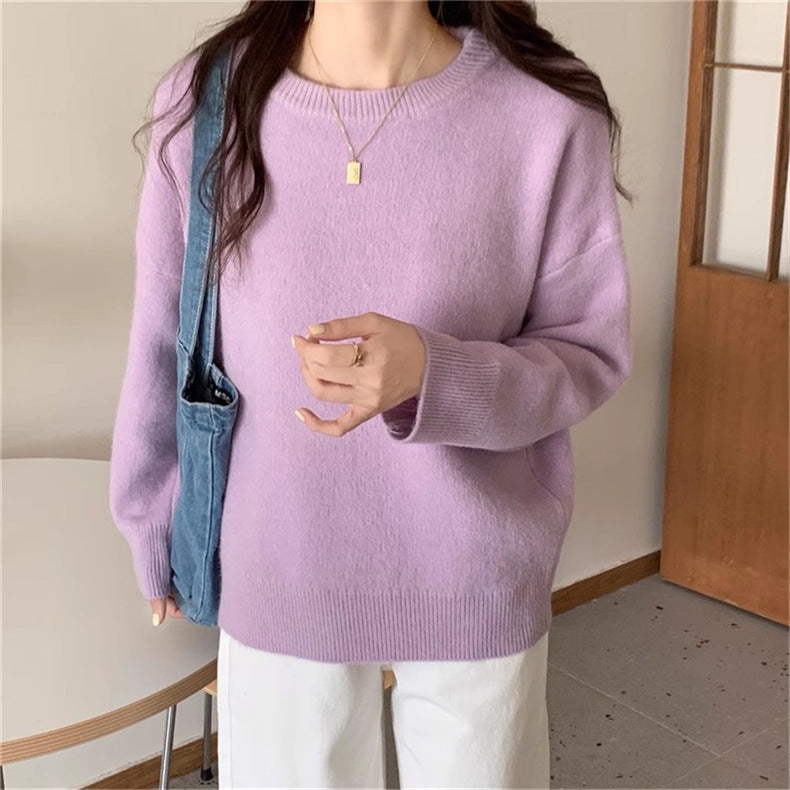 Damen Oversized Strickpullover mit weichem Material und lässigem Schnitt Stilzeits