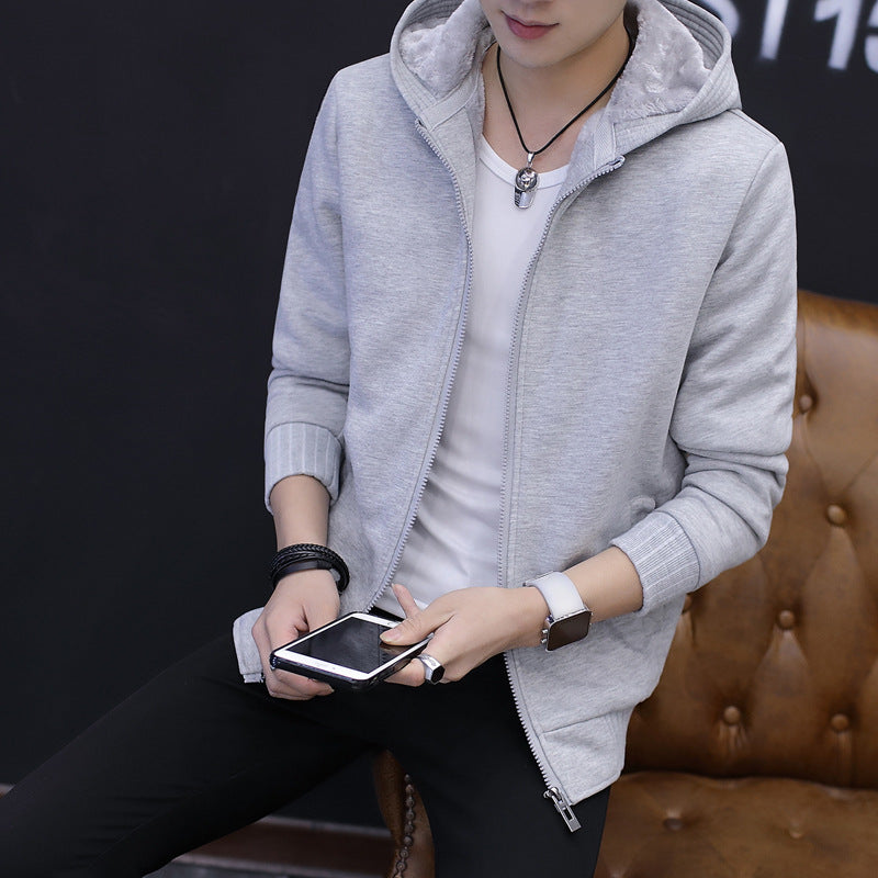 Herren Übergangsjacke mit kuscheligem Innenfutter und praktischem Kapuzensystem Stilzeits