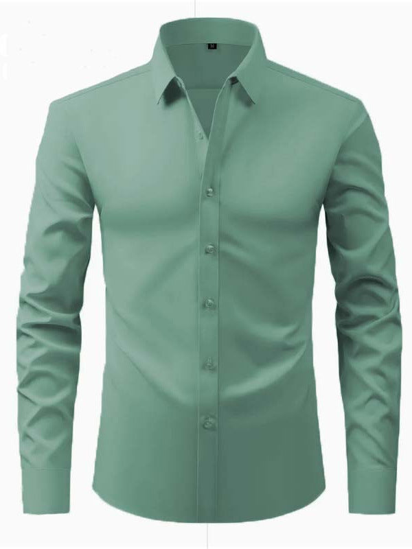 Herren langärmliges Hemd mit innovativer Schnittführung und Modernem Design Stilzeits