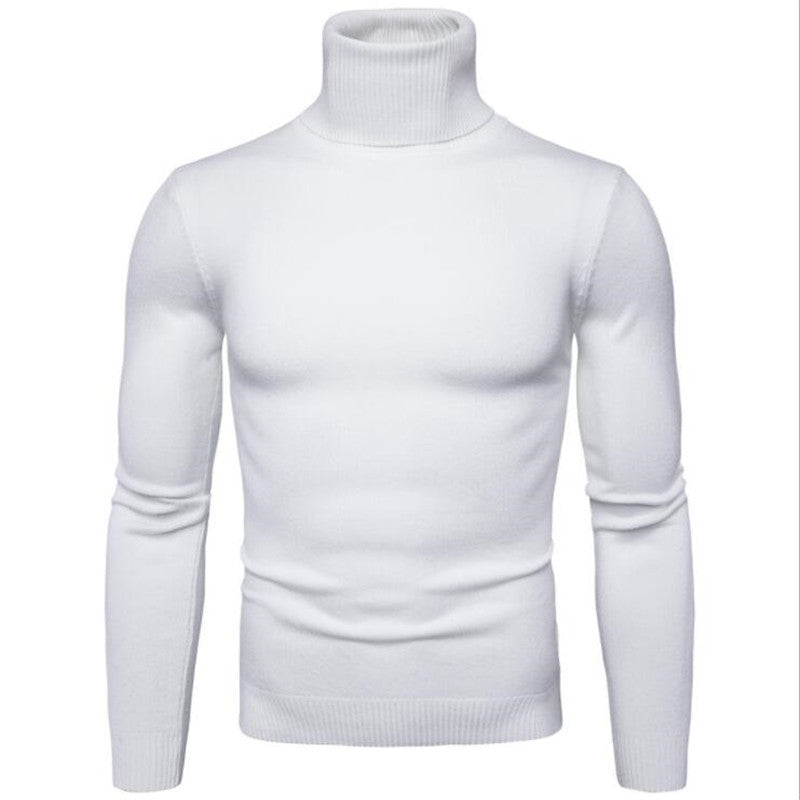 Herren Rollkragenpullover aus feiner Strickware Stilzeits