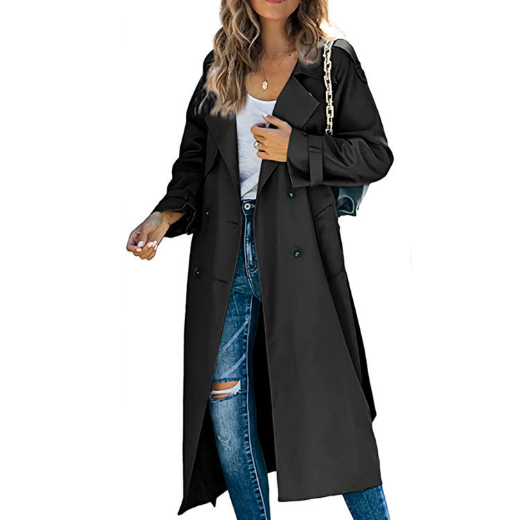 Damen eleganter Trenchcoat Stilzeits