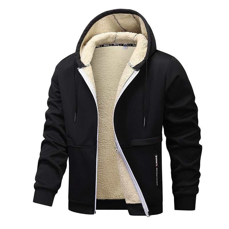Herren warme Fleecejacke mit funktionalem Schnitt Stilzeits
