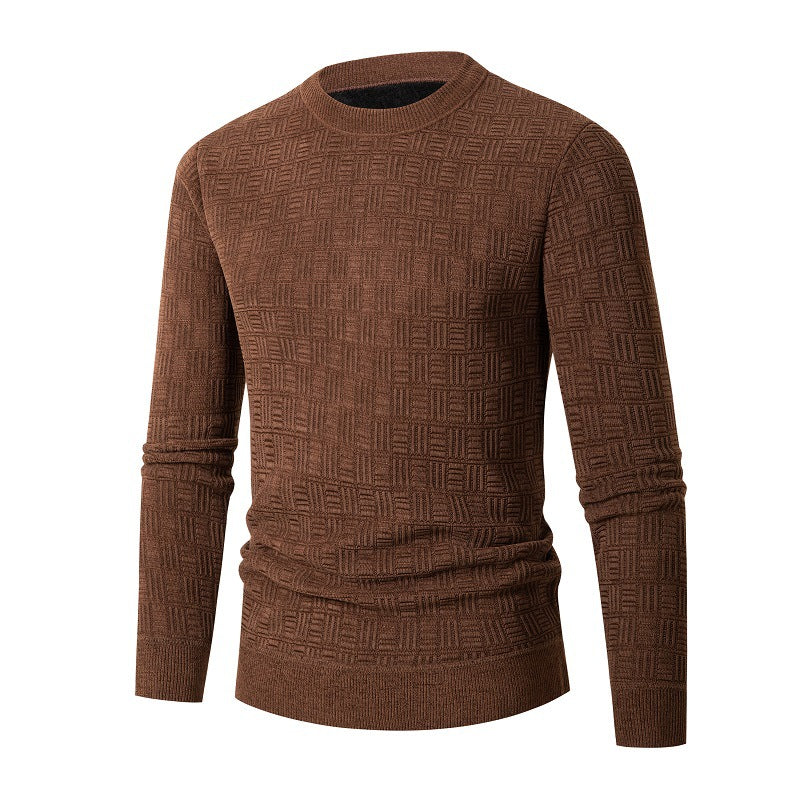 Herren modischer Strickpullover mit einzigartigem Strukturdesign Stilzeits