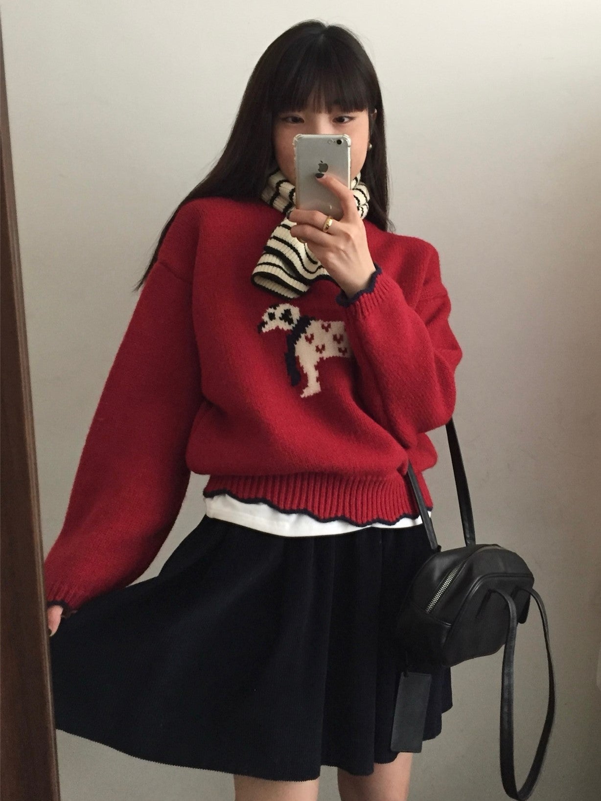 Damen kuscheliger Pullover mit Tiermotiv Stilzeits