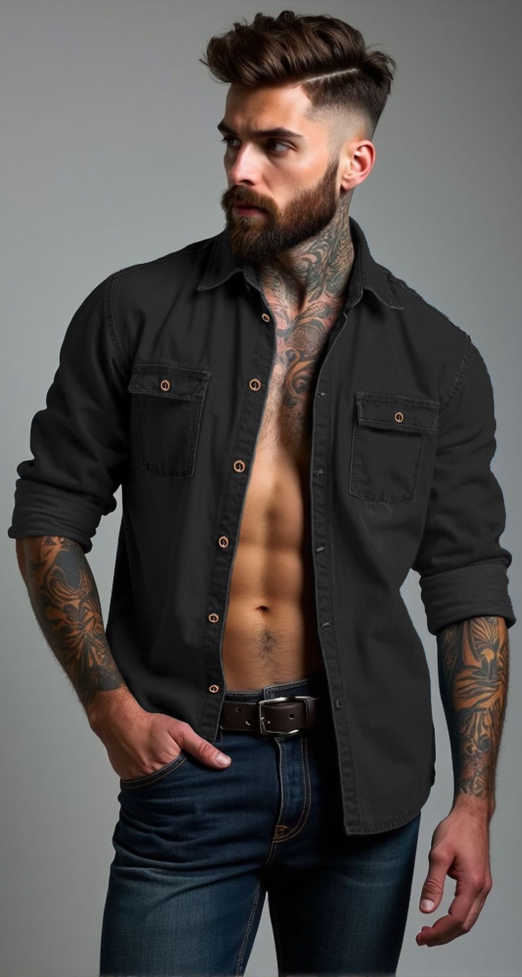 Herren lässige Baumwollhemd Stilzeits