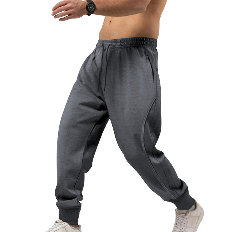 Herren sportliche Jogginghose mit elastischem Bund und Taschen Stilzeits