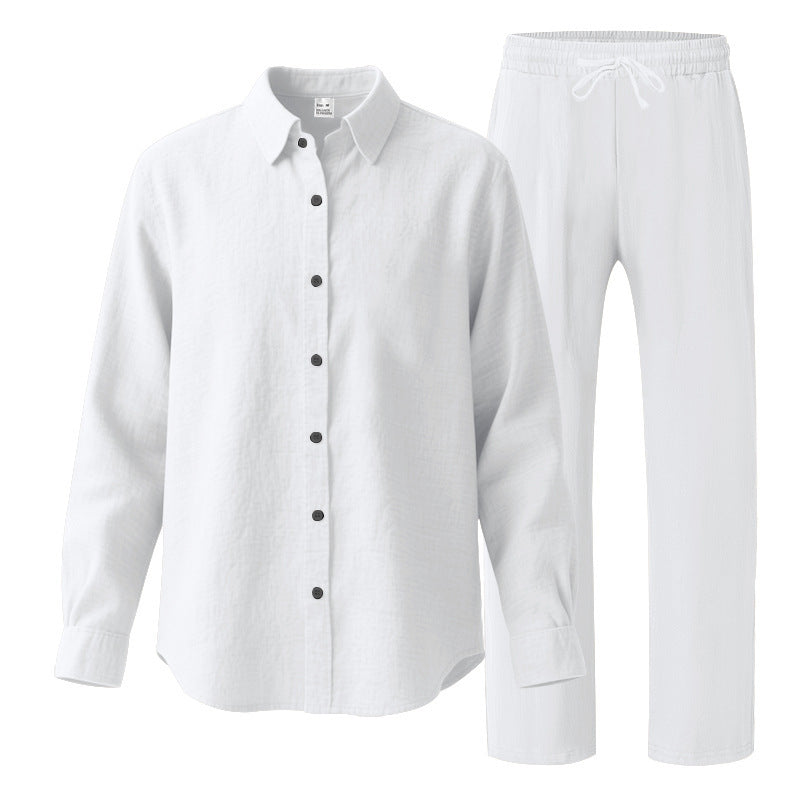 Herren Casual Freizeitanzug mit Oberteil und elastischer Hose Stilzeits