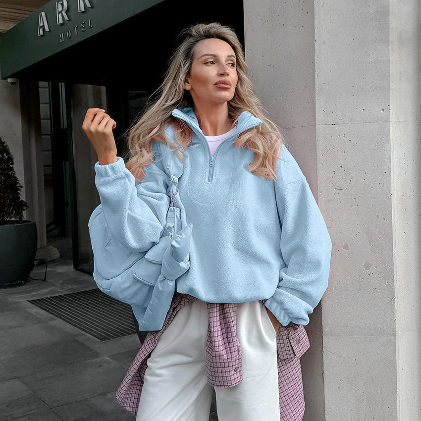 Damen Fleece Pullover Stilzeits