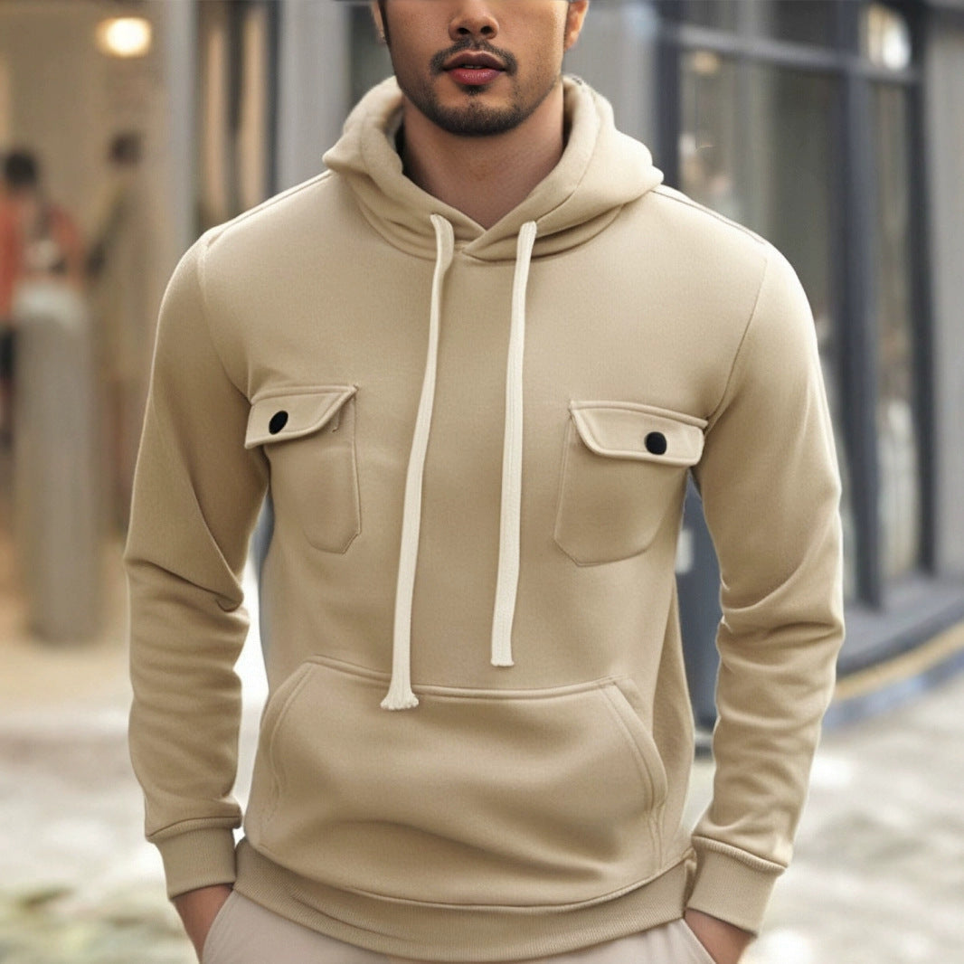 Herren Kapuzenpullover mit praktischen Taschen und modernem Design Stilzeits