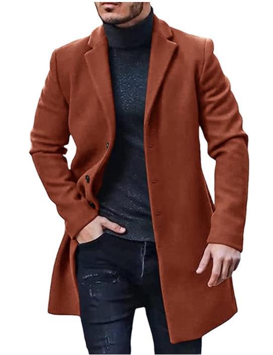 Herren gefütterter eleganter Trenchcoat Stilzeits