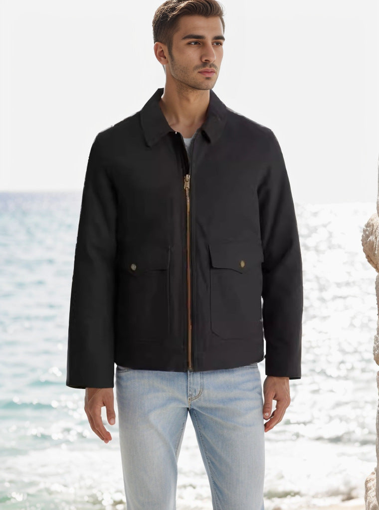 Herren moderne Utility-Jacke mit praktischen Taschen und robustem Außenmaterial Stilzeits