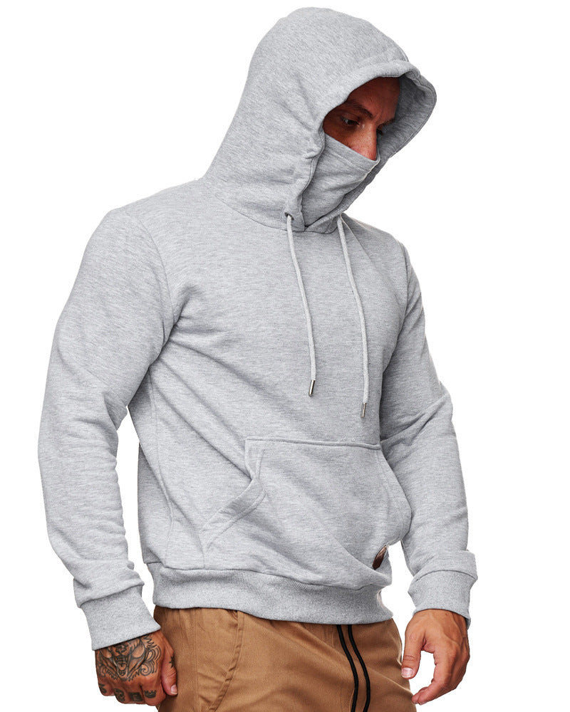 Herren Kapuzenpullover mit multifunktionalem Kragen Stilzeits