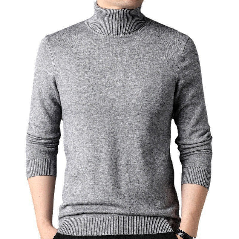 Herren figurbetonter Pullover mit Rollkragen Stilzeits