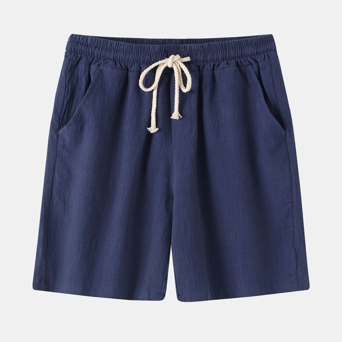 Herren Bermuda-Shorts mit elastischem Bund und seitlichen Taschen Stilzeits