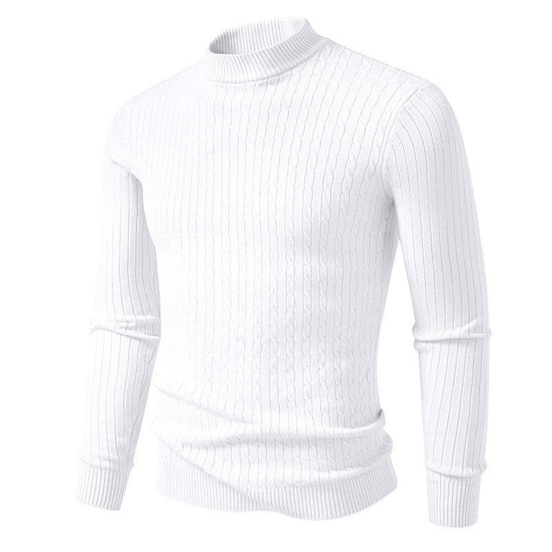 Herren Rollkragenpullover aus strukturiertem Strick Stilzeits