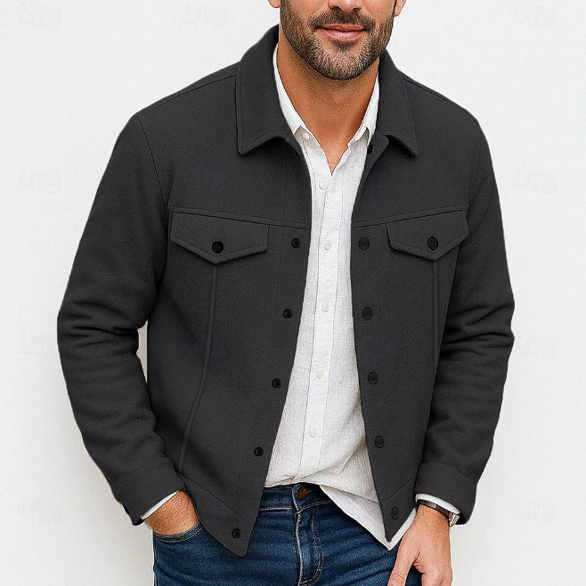 Herren stylische Utility-Jacke mit gepolsterten Taschen Stilzeits