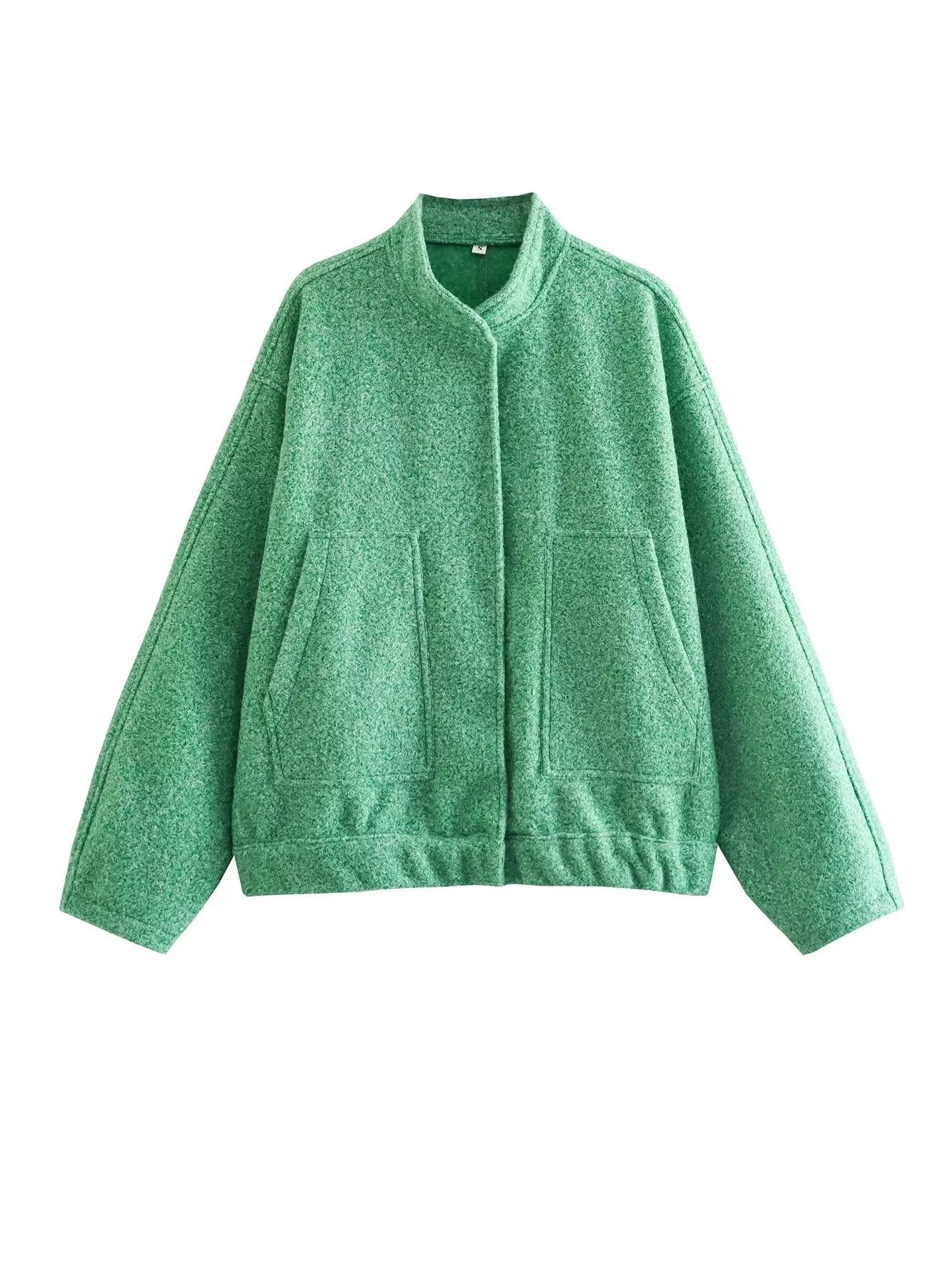 Damen elegante Oversized-Jacke Stilzeits