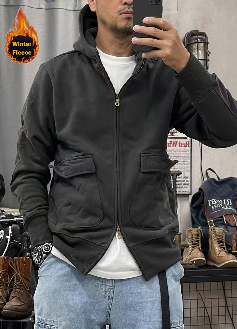 Herren warme Fleecejacke mit praktischen Taschen und modernem Schnitt Stilzeits