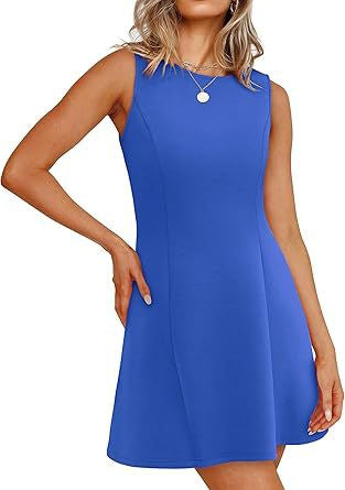 Damen ärmelloses A-Linien Kleid mit zeitlosem Schnitt Stilzeits