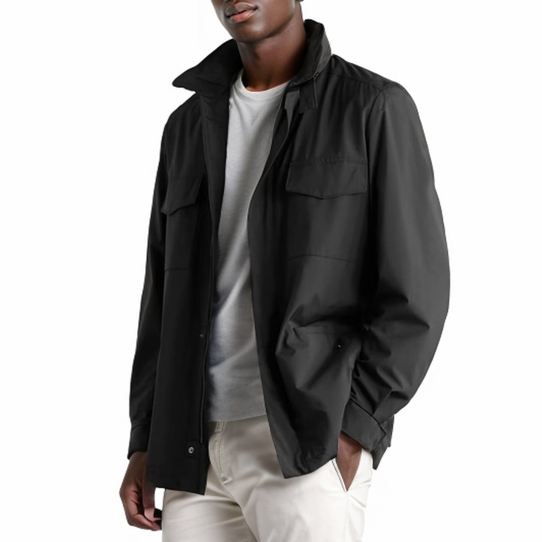 Herren moderne Utility-Jacke mit praktischen Taschen Stilzeits