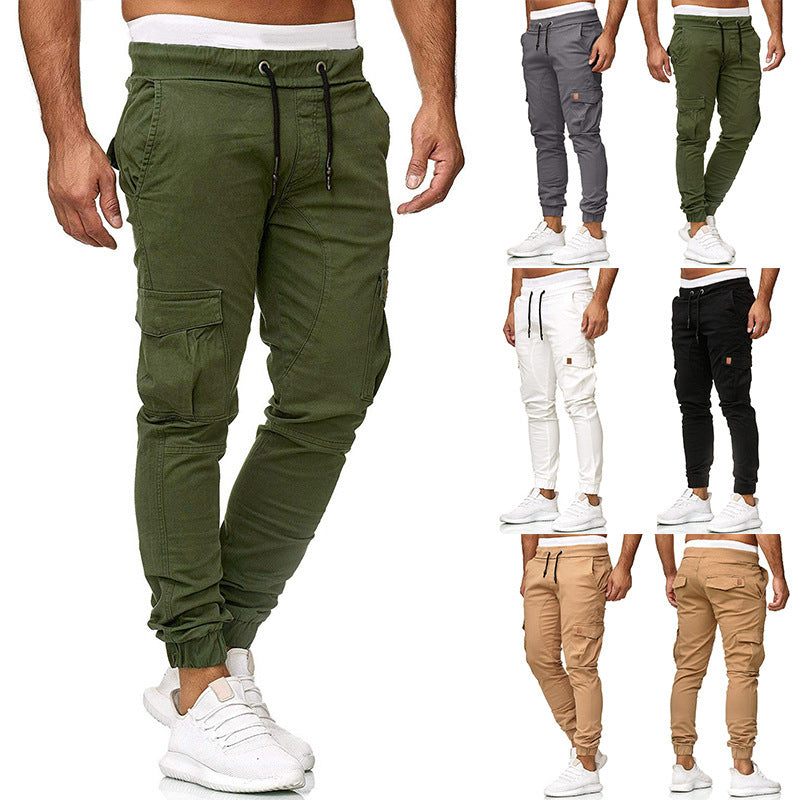 Herren Cargo-Jogginghose mit elastischem Bund und praktischen Taschen Stilzeits