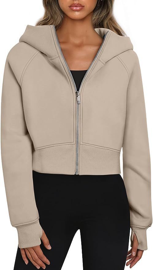 Damen cropped Kapuzenjacke Stilzeits