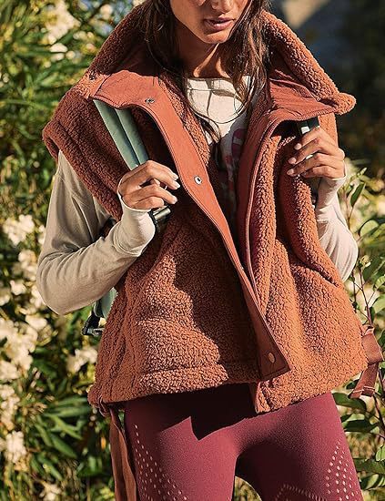 Damen kuschelige Weste Stilzeits