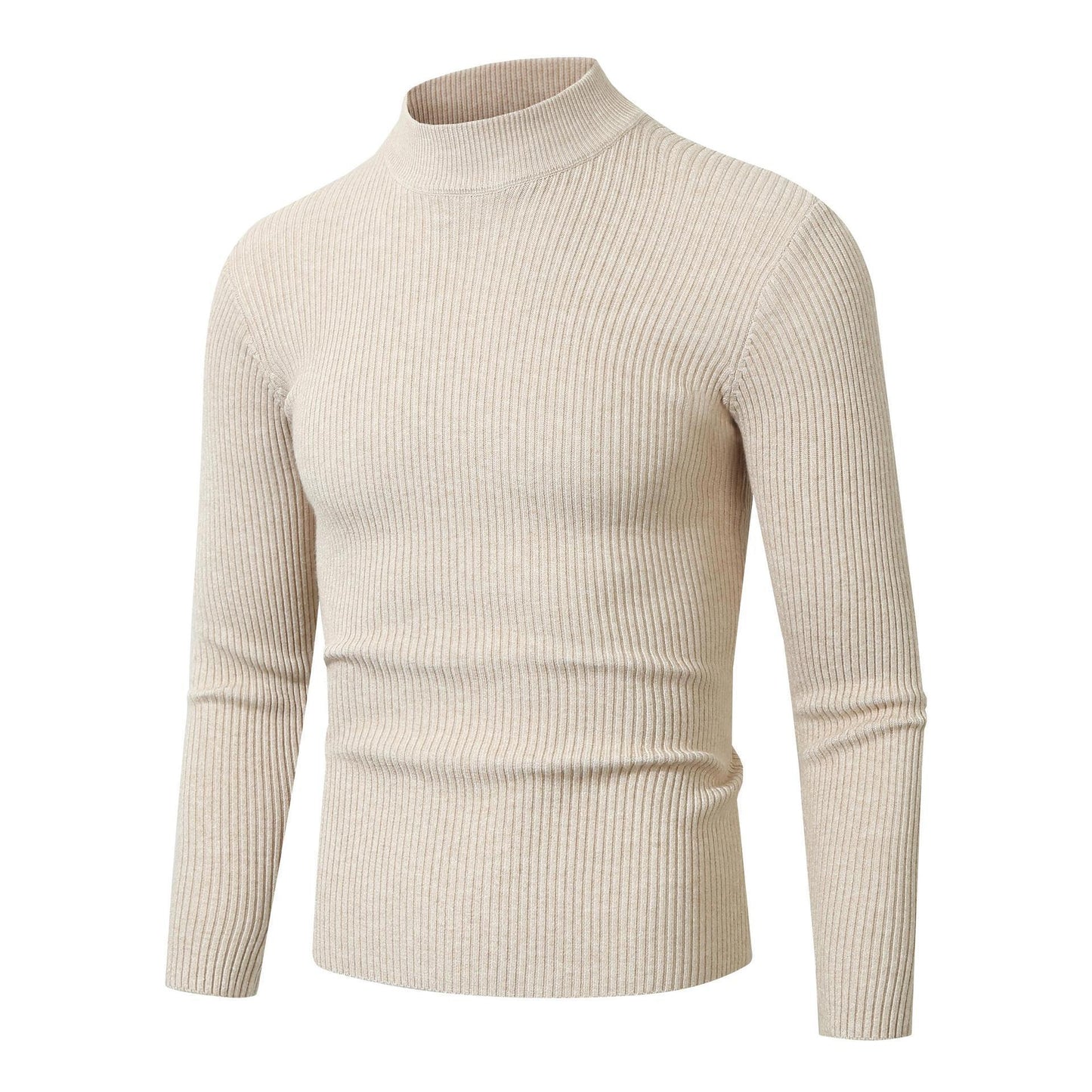 Herren modischer Rollkragenpullover aus feiner Wolle Stilzeits
